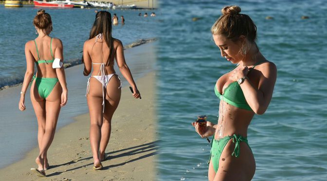 Georgia Harrison – Gorgeous Body and Boobs in a BIkini At a Beach in Dubai