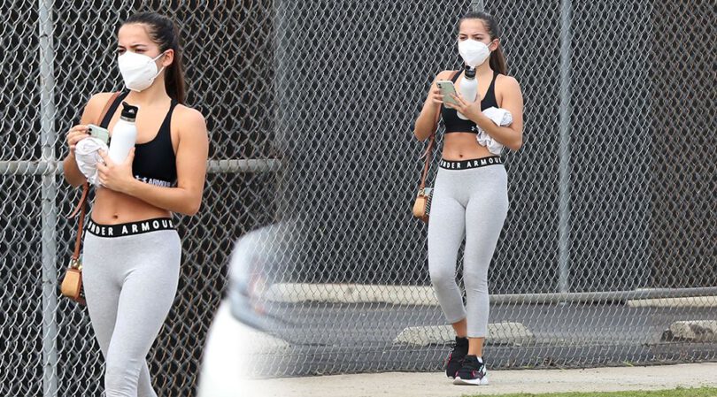 Isabela Merced – Sexy in Leggings and Sports Bra Out in Los Angeles