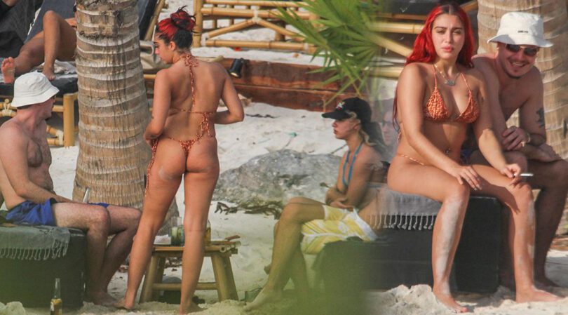 Lourdes Leon – Sexy Ass in a Tiny String Bikini at a Beach in Tulum