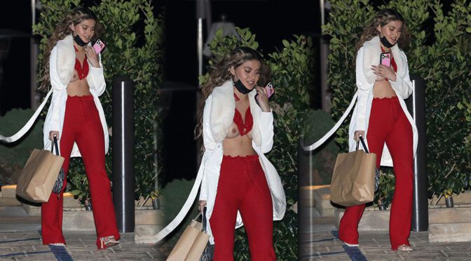 Sofia Jamora – Sexy Boobs Slip Out in Malibu (NSFW)