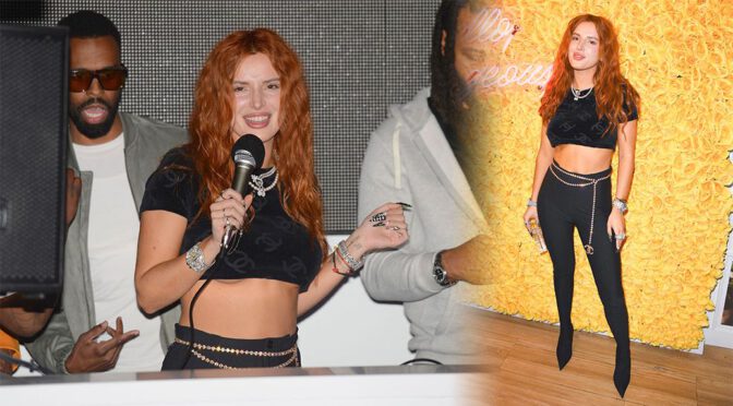 Bella Thorne – Sexy and Braless at DJ Set and Listening Party in Miami