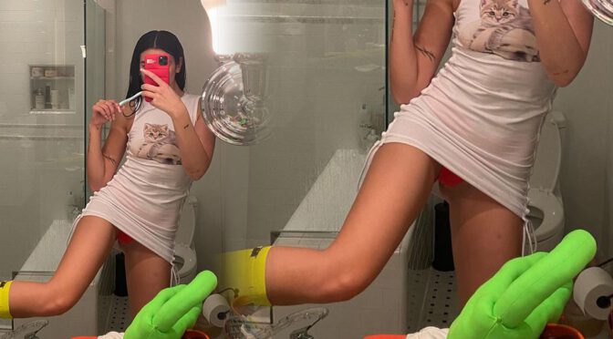 Dua Lipa Panty Flash and Other Celebrities in a Weekly Instagram/Twitter Roundup