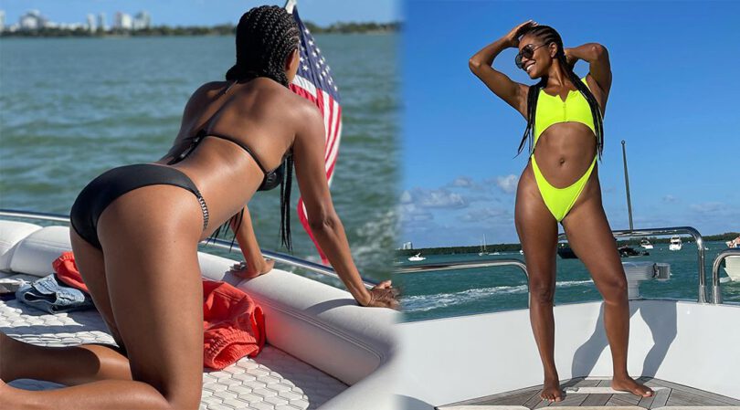 Gabrielle Union – Sexy Body in Bikini Photoshoot on a Boat