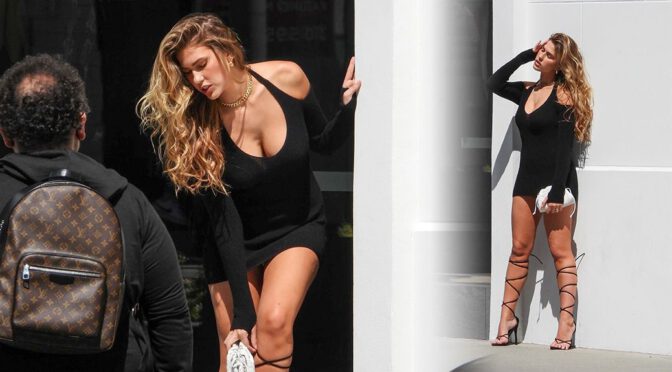Kara Del Toro – Fantastic Body in a Sexy Tiny Black Dress