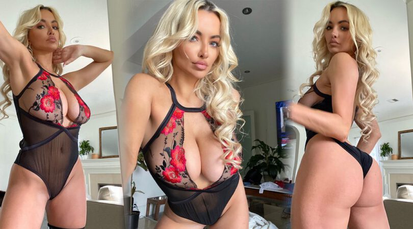 Lindsay Pelas – Beautiful BIg Boobs and Ass in a Sexy See-Through Lingerie