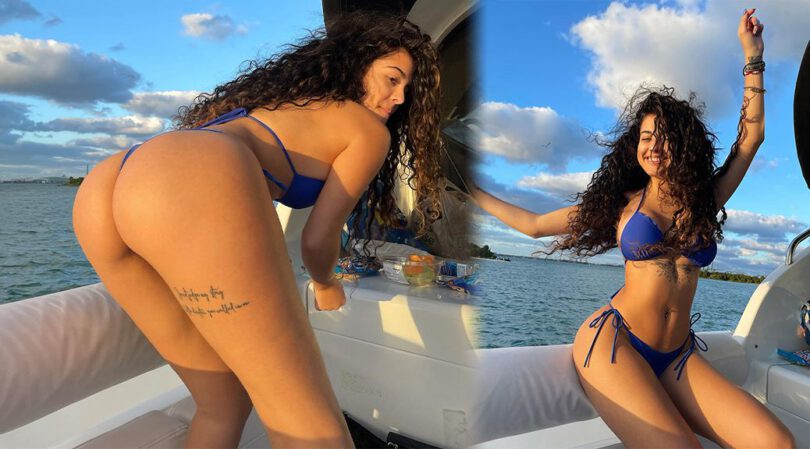 Malu Trevejo – Gorgeous Body in a Thong Bikini