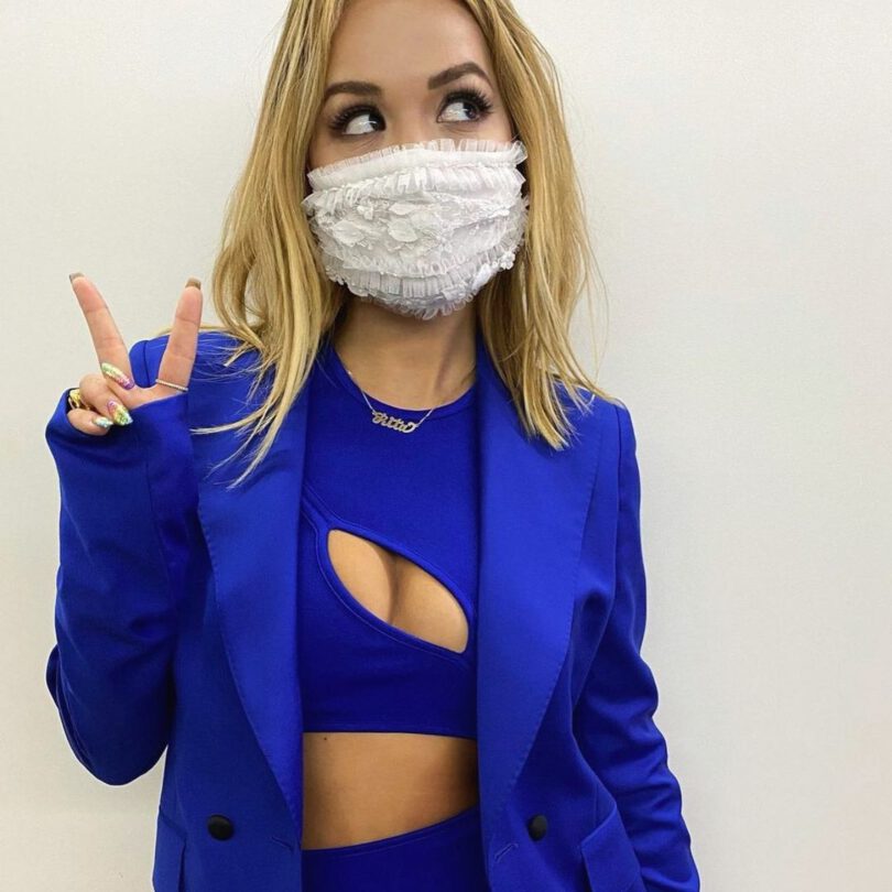 Rita Ora Beautiful In Blue