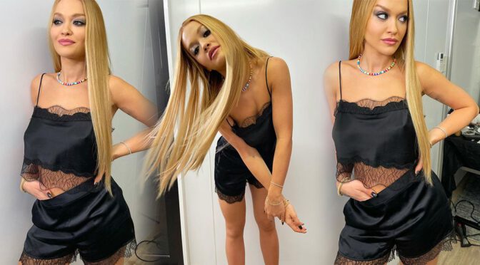 Rita Ora – Beautiful Photoshoot in Black Sexy Outfit