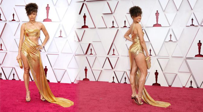 Andra Day – Stunning Body in a Sexy Dress at 93rd Annual Academy Awards in Los Angeles