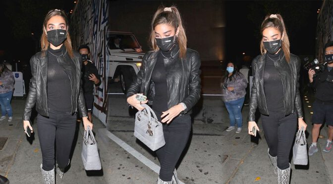 Chantel Jeffries – Sexy in a Sheer Top at Craig’s in West Hollywood