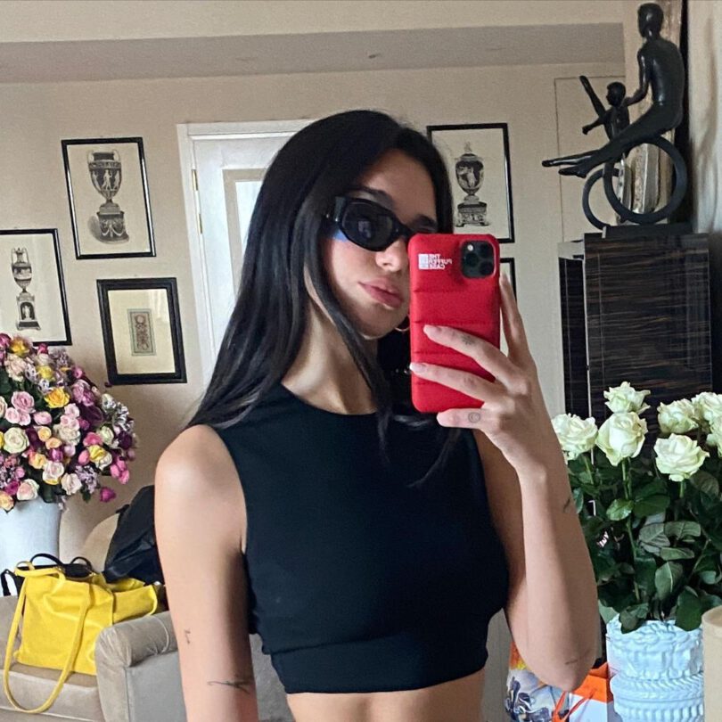 Dua Lipa In Black Top
