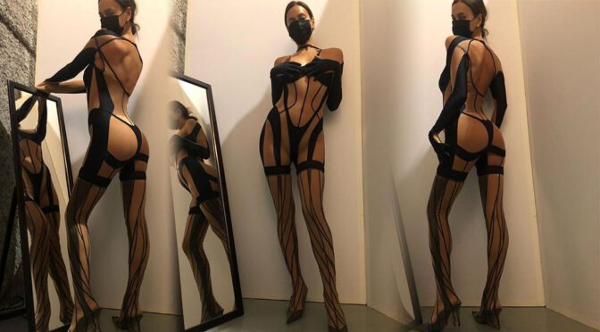 Irina Shayk Wears Only a Mask and Other Sexy Links!
