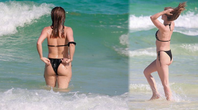 Julianne Hough – Sexy Ass in Bikini at a Beach in Tulum