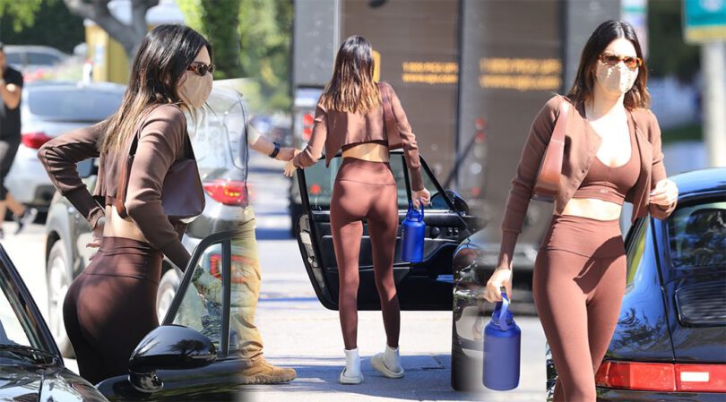 Kendall Jenner – Stunning Fit Body in a Sexy Leggings and Sports Bra