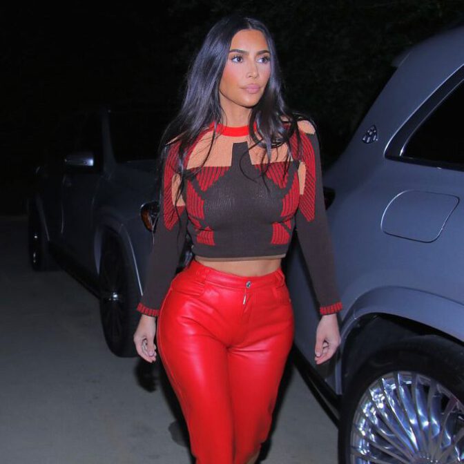 Kim Kardashian Braless