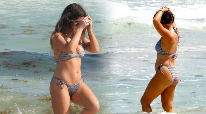 Maren Morris – Beautiful Body in Small Bikini on the Beach in Tulum
