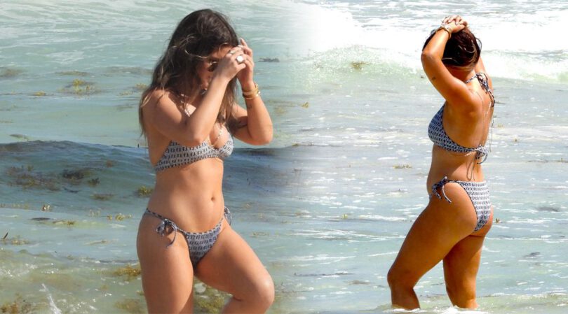 Maren Morris – Beautiful Body in Small Bikini on the Beach in Tulum