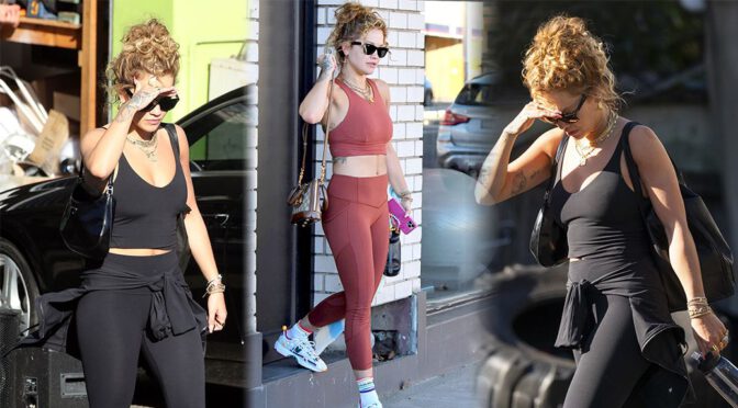 Rita Ora – Sexy Body in Gym Outfit Out in Sydney