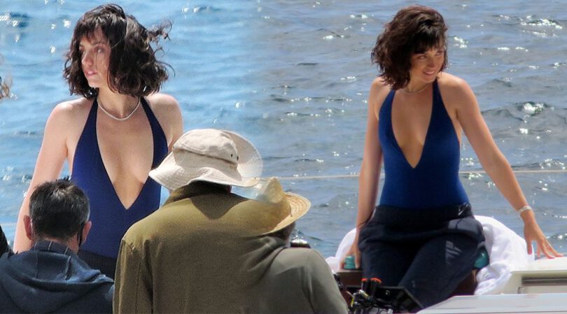 Ana De Armas – Beautiful Braless Cleavage on a Boat in Palma De Mallorca