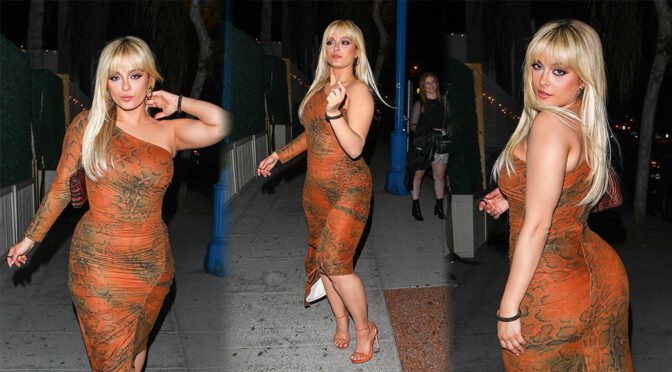 Bebe Rexha – Stunning Body in a Sexy Dress at Delilah in West Hollywood