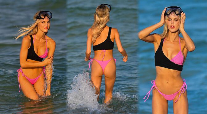 Joy Corrigan – Beautiful Boobs and Ass in Bikini at a Photoshoot in Miami Beach