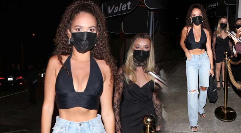 Madison Pettis – Beautiful Big Cleavage Out in West Hollywood