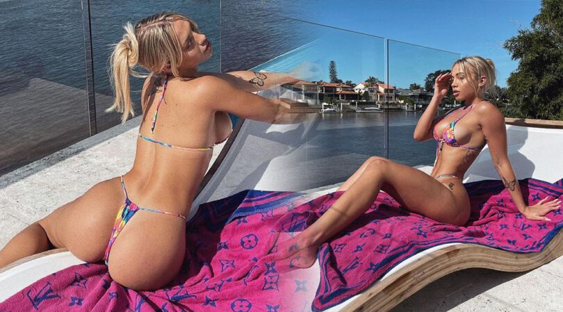 Tammy Hembrow – Gorgeous Body in a Tiny Thong Bikini