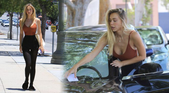 Alexis Ren – Sexy Boobs Out in Los Angeles