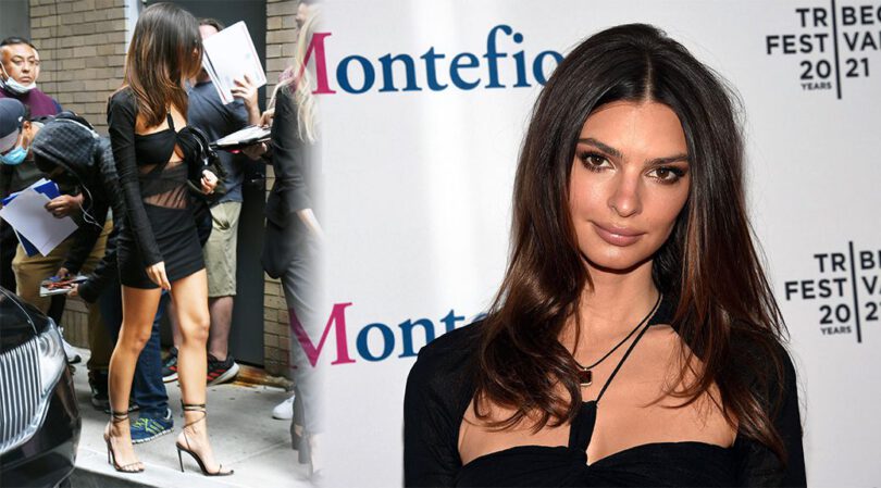 Emily Ratajkowski – GOrgeous Legs in Black Dress at the Tribeca FIlm Festival in New York