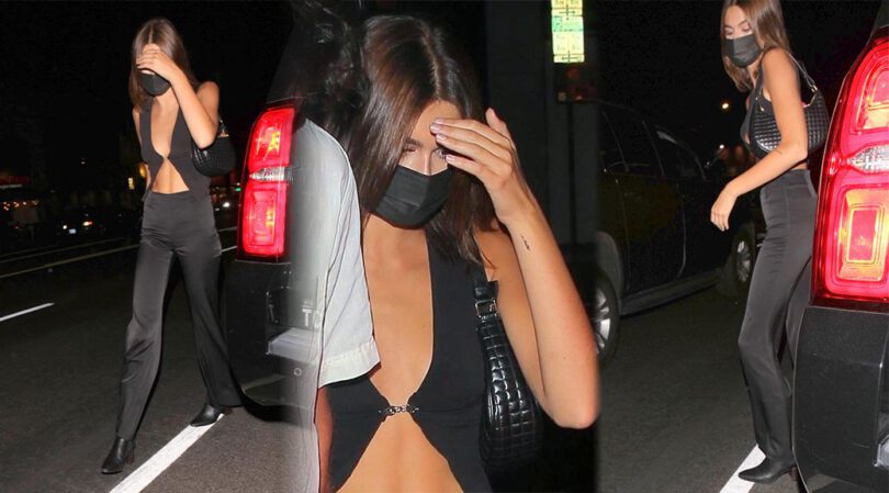 Kaia Gerber – Sexy Revealing Top Out in West Hollywood