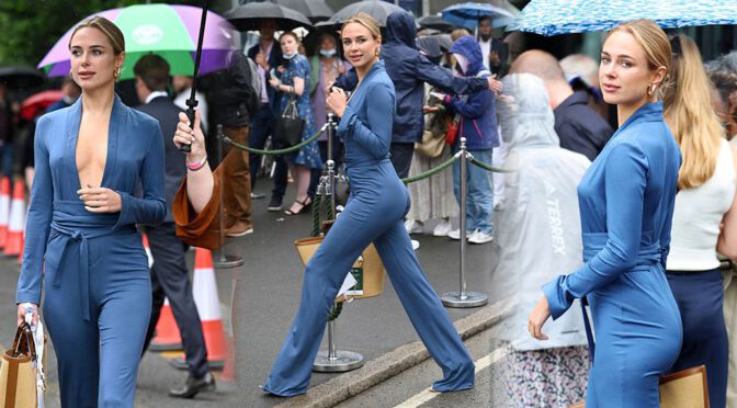 Kimberley Garner – Magnificent Ass in Tight Outfit at Wimbledon in London