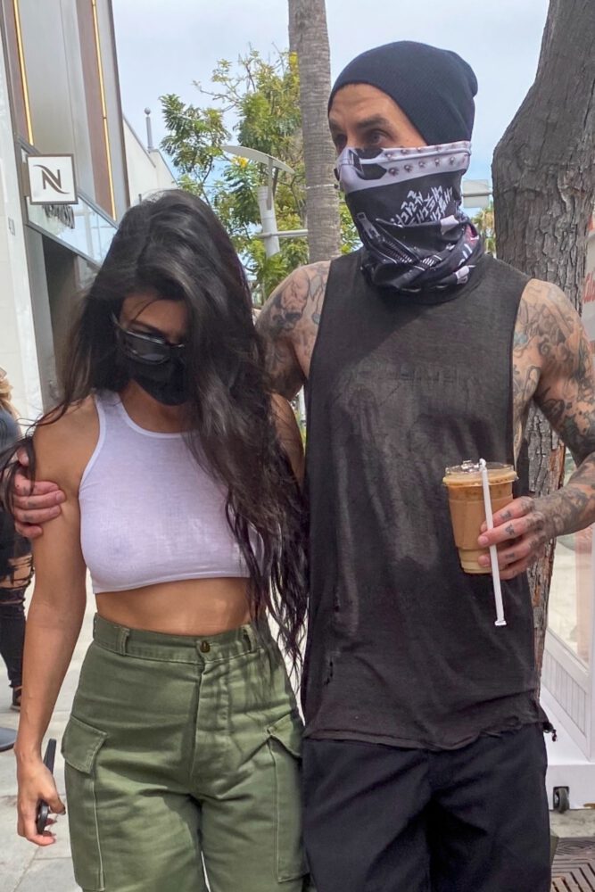 Kourtney Kardashian Braless Boobs