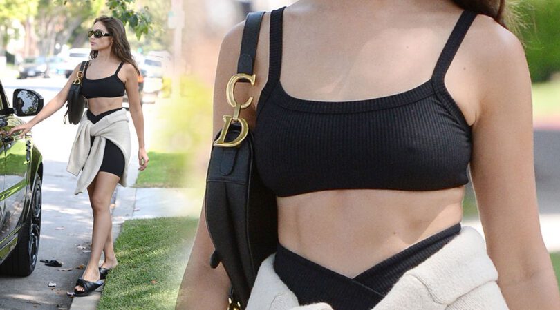 Olivia Culpo – Stunning Toned Body in a Tiny Sports Bra Out in West Hollywood