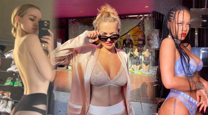 Rita Ora in Bra and Other Celebrities in a Weekly Instagram/Twitter Roundup