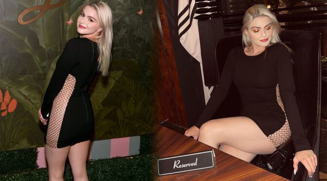 Ariel Winter – Pantyless in a Sexy Dress at Delilah Restaurant Grand Opening in Las Vegas