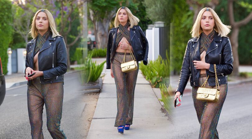 Ashley Benson – Beautiful Braless Underboobs Out in West Hollywood