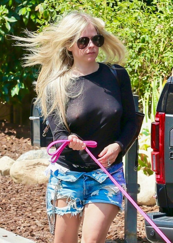 Avrile Lavigne Braless Breasts