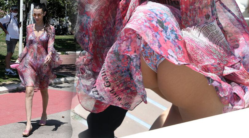 Bella Hadid – Beautiful Ass in a Sexy Upskirt in Cannes