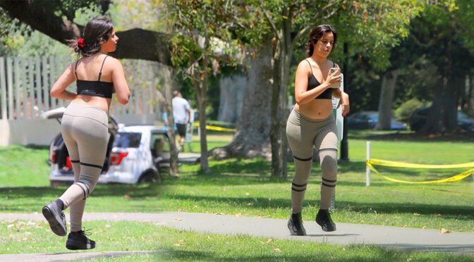 Camila Cabello – Sexy Big Ass in Leggings Out in West Hollywood