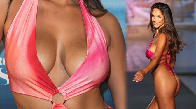 Christen Harper – Gorgeous Boobs and Ass at 2021 Sports Illustrated Swimsuit Runway Show in Miami