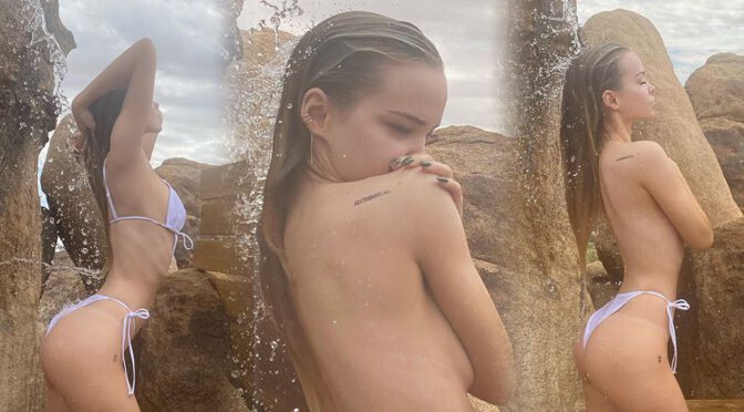 Dove Cameron – Beautiful Body in a Sexy Topless Shower Photoshoot