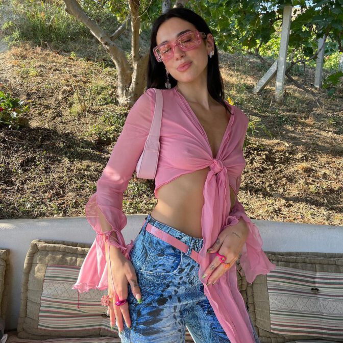 Dua Lipa Braless Boobs And Nipples