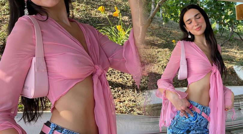 Dua Lipa – Beautiful Boobs and Nipples in a Sexy Braless Photoshoot