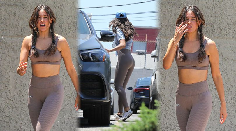 Eiza Gonzalez – Beautiful Ass in a Sexy Gym Outfit Out in West Hollywood