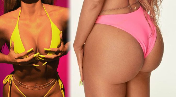 Khloe Kardashian – Sexy Body and Big Ass in a Hot Bikini Photoshoot