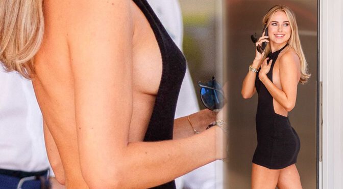 Kimberley Garner – Gorgeous Legs and Braless Side-Boobs at Hotel Martinez in Cannes