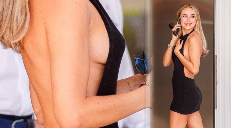 Kimberley Garner – Gorgeous Legs and Braless Side-Boobs at Hotel Martinez in Cannes