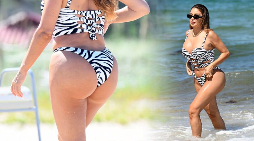 Larsa Pippen – Beautiful Big Ass in a Sexy Bikini at the Beach in Miami
