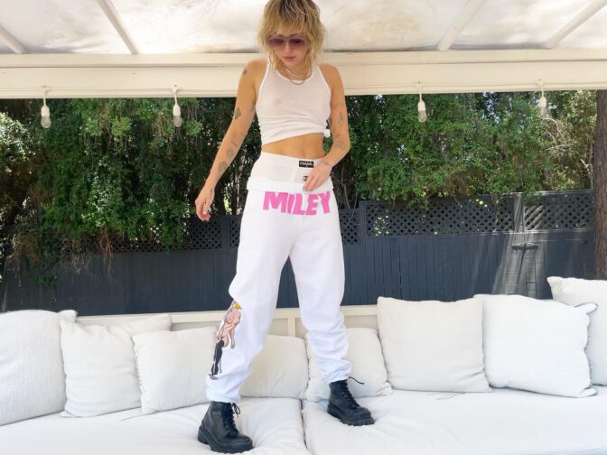 Miley Cyrus Braless Nipples