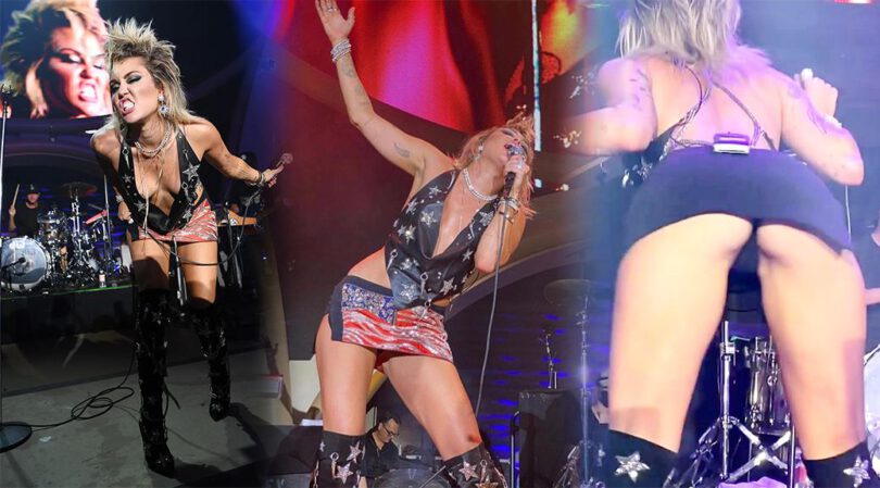 Miley Cyrus – Sexy Boobs and Ass in a Racy Performance at Resorts World Las Vegas